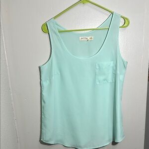 Simple Women's Mint Green Tank Top